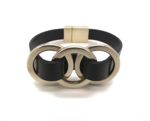 Lederarmband Trio