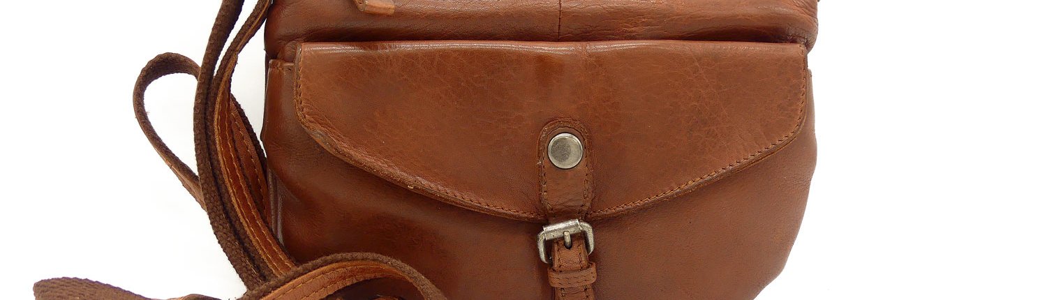 Ledertasche im Vintage-Design